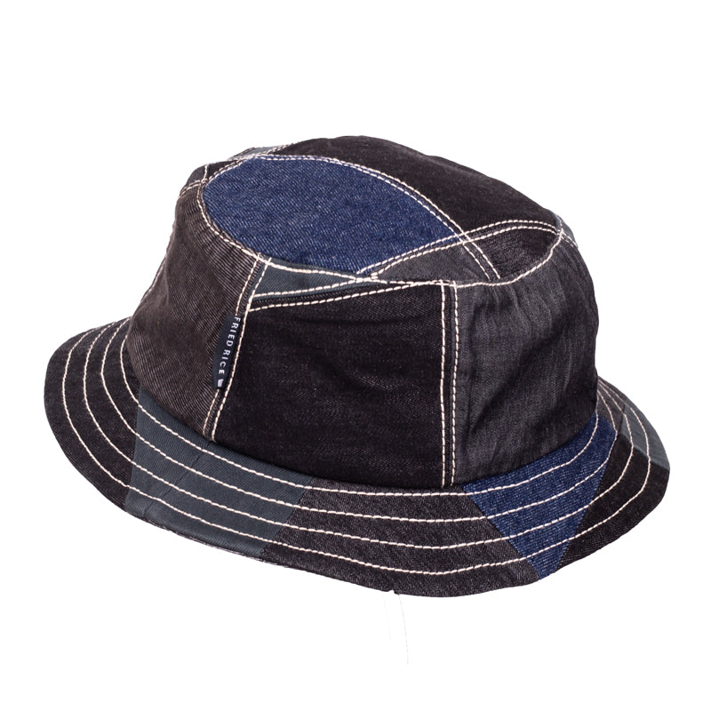 Patchwork Jeans Bucket Hat
