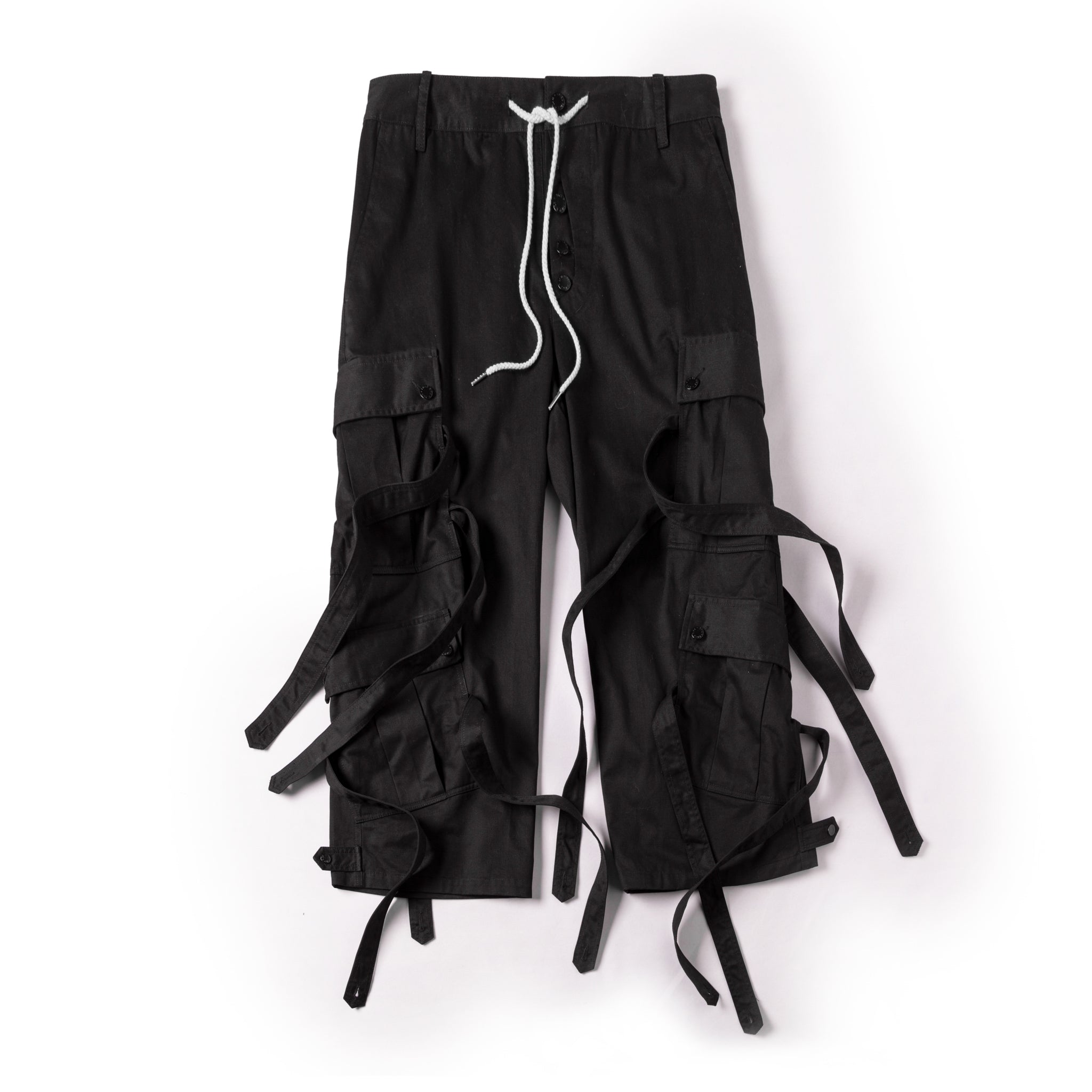 Fried Rice NYC Black Strap Cargo Pants