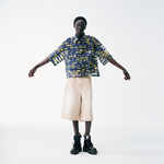 Tropicana Sheer Cropped Button Up