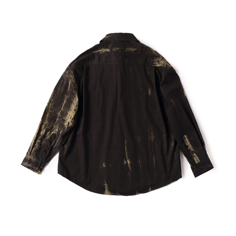 Wring Dye Button Up - Black