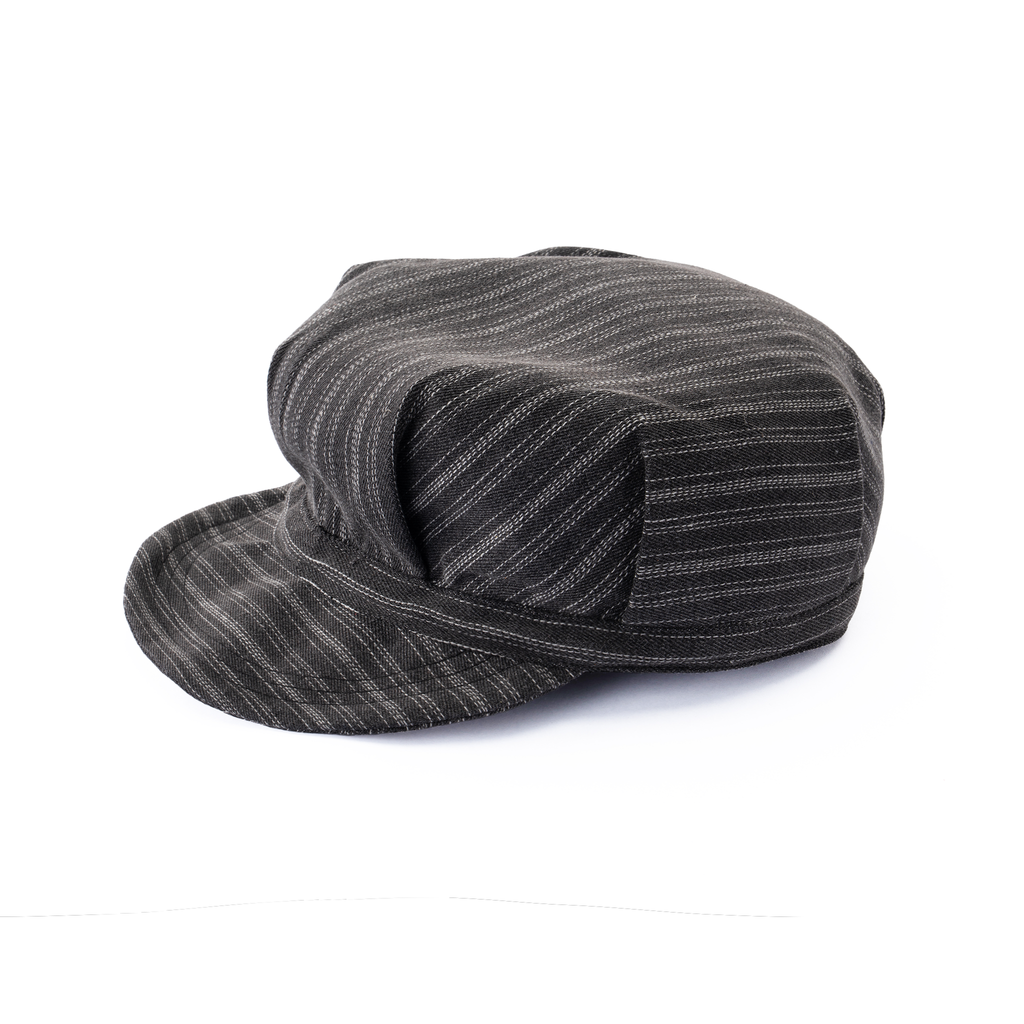 Pinstripe Newsboy Cap - Charcoal – FRIED RICE SHOP