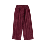 Velour Tracksuit Pants – Deep Rouge