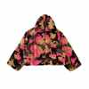 Plush Pop Cropped Faux Fur – Pink Over Camo