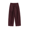 Contour Pleated Trousers – Oxblood, Relaxed Fit