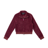 Velour Tracksuit Top – Deep Rouge