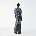 Tropicana Sheer Cropped Button Up