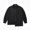 Asymmetrical Split Button Up - Midnight