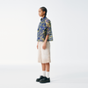 Tropicana Sheer Cropped Button Up