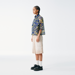 Tropicana Sheer Cropped Button Up