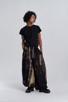 Wide Leg Yemi Pants - Wring Dye Black