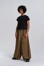 Wide Leg Yemi Pants - Coffee