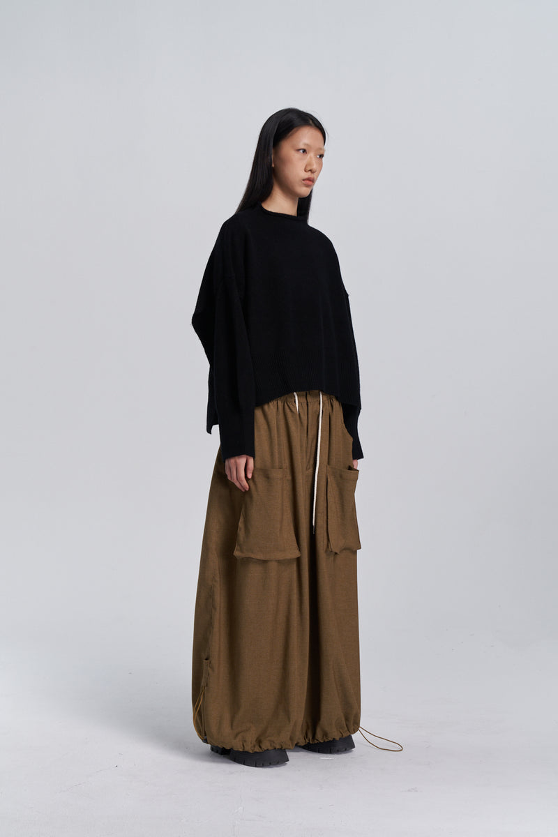 Wide Leg Yemi Pants - Coffee