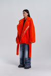 Faux Fur Trapper Jacket - Orange