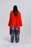 Faux Fur Trapper Jacket - Orange