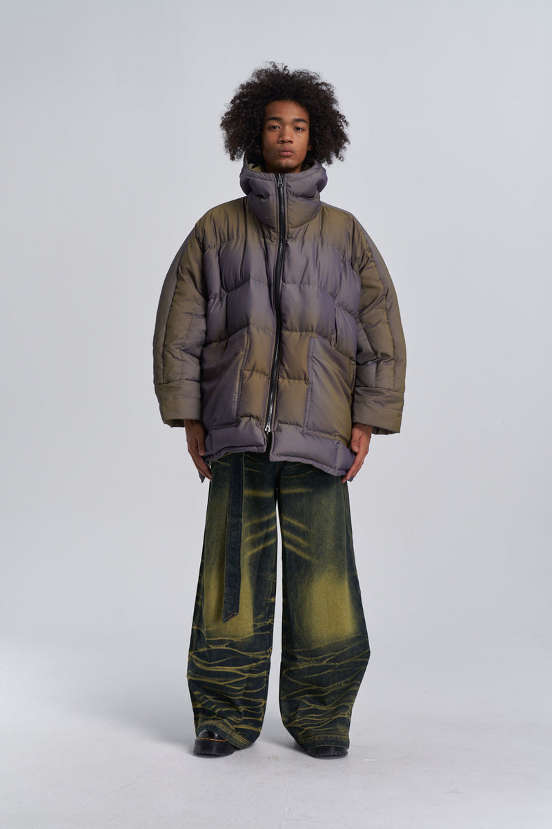 Weatherproof Reversible Down Jacket - Gradient Dye