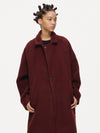 Mulberry Long Coat - Oxblood