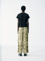 Pleated Wide Leg Pants - Camo