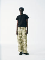 Pleated Wide Leg Pants - Camo