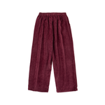 Velour Tracksuit Pants – Deep Rouge