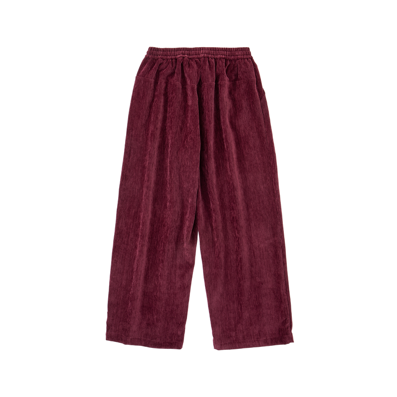 Velour Tracksuit Pants – Deep Rouge