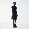 Check Pattern Cargo Shorts – Black Grid, Relaxed Fit
