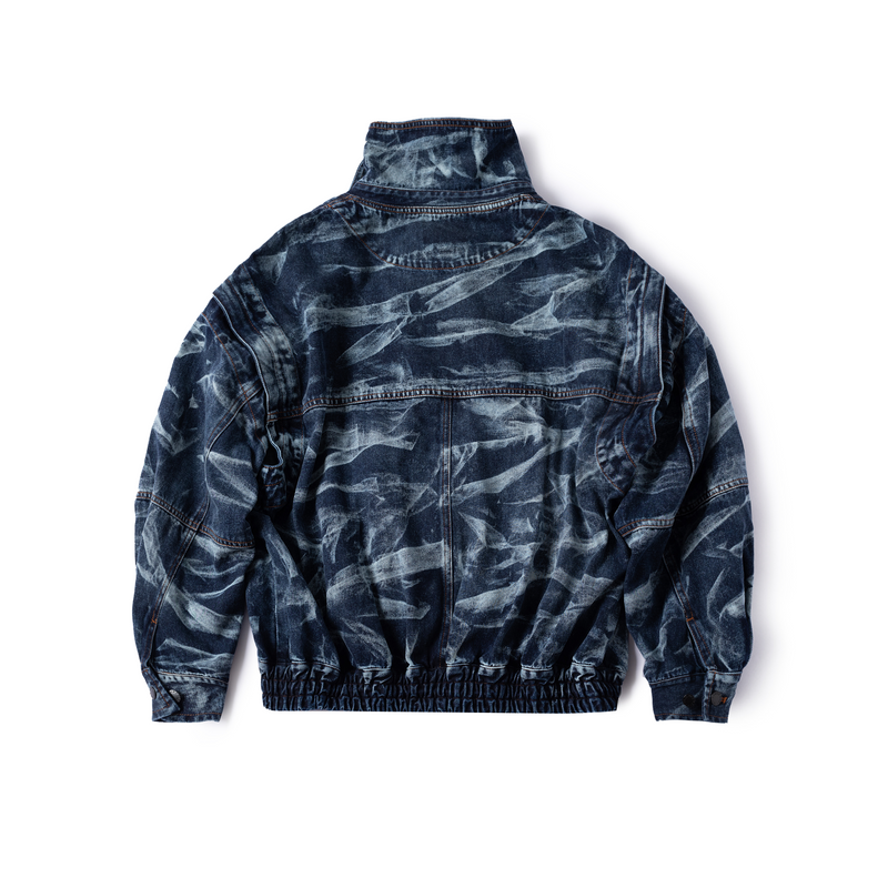 Uptown Convertible Denim Jacket - Blue