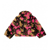 Plush Pop Cropped Faux Fur – Pink Over Camo