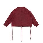 Ruby Cloud Kimono Blazer – Tie Front, Smooth Finish