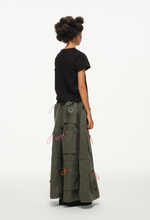 Color Pop Pull-Tie Cargo Skirt