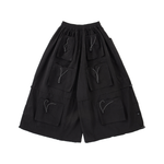 Yemi Cargo Pants – Extra Wide Leg, Multi-Pocket, Midnight