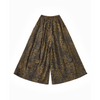 Leopard print wide-leg pants with pockets