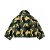 Plush Pop Cropped Faux Fur - Forest Camo