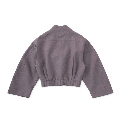 Haori-Inspired Bomber Jacket - Lilac