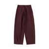 Contour Pleated Trousers – Oxblood, Relaxed Fit