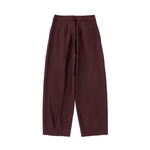 Contour Pleated Trousers – Oxblood, Relaxed Fit