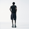 Check Pattern Cargo Shorts – Black Grid, Relaxed Fit