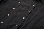 Asymmetrical Split Button Up - Midnight