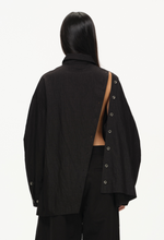 Asymmetrical Split Button Up - Midnight