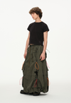 Color Pop Pull-Tie Cargo Skirt