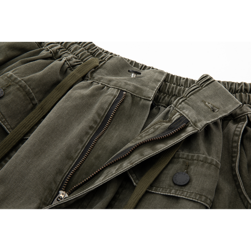 Color Pop Pull-Tie Cargo Skirt