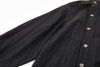 Asymmetrical Split Button Up - Midnight