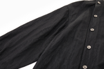 Asymmetrical Split Button Up - Midnight