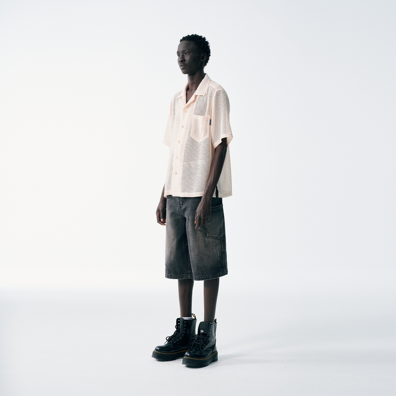 Kumo Open Weave Mesh Summer Shirt
