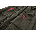 Color Pop Pull-Tie Cargo Skirt