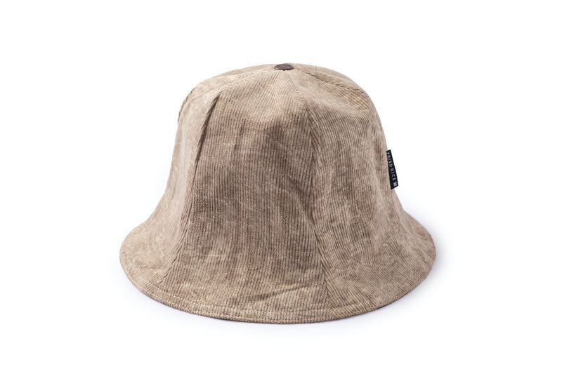 Lampshade Bucket Hat - Crushed Beige Corduroy