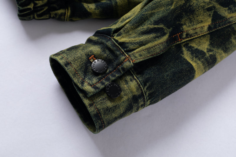 Uptown Convertible Denim Jacket - Green