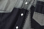 Denim Patchwork Overshirt