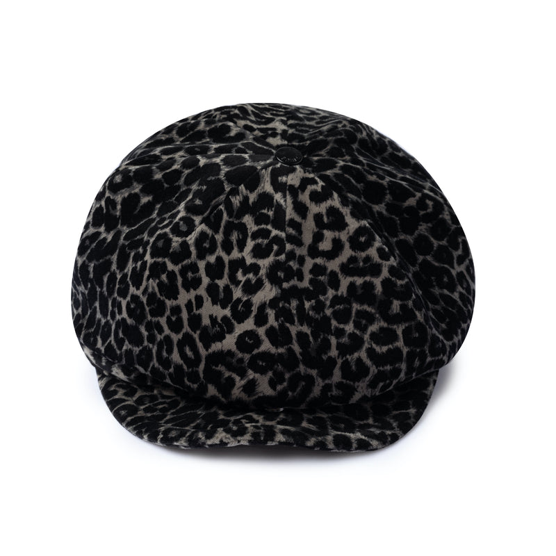 Leopard Print Newsboy Hat