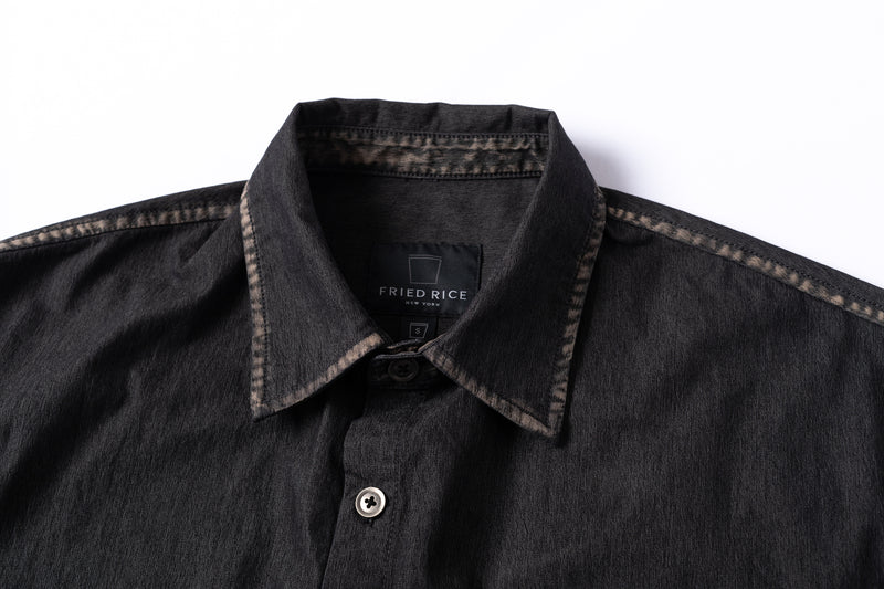 Sun Faded Button Up - Black