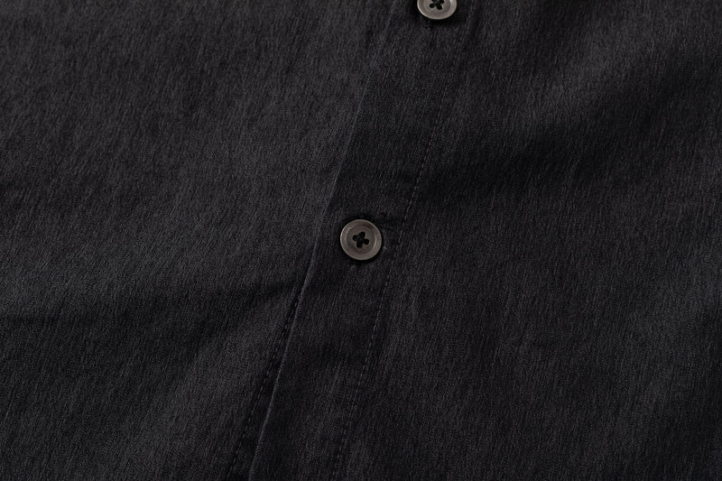 Sun Faded Button Up - Black